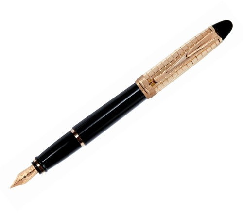 Aurora Fountain Pen With Rose Gold Cap (B11-PQN) by Aurora