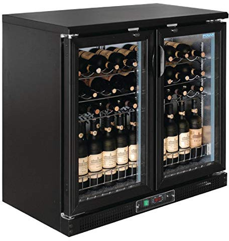 Cave À Vin Horizontale Polar Portes Pivotantes Double Vitrage