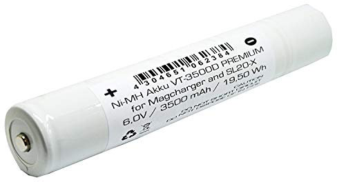 Qualitätsakku kompatibel zu Magcharger Mag Charger u. Streamlight SL-20X NI-MH3500 mAh