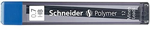Schneider 158214 Schreibgeräte Feinmine Hi-Polymer, 0,7 mm, HB, schwarz, 12 Stück