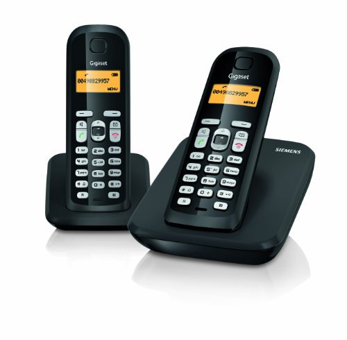 Gigaset AS300 Twin DECT Cordless Phone - Black