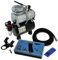 Wiltec Set aerografia Compressore oil free AS189, Aerografo doppia azione, Accessori con tubo e raccordi