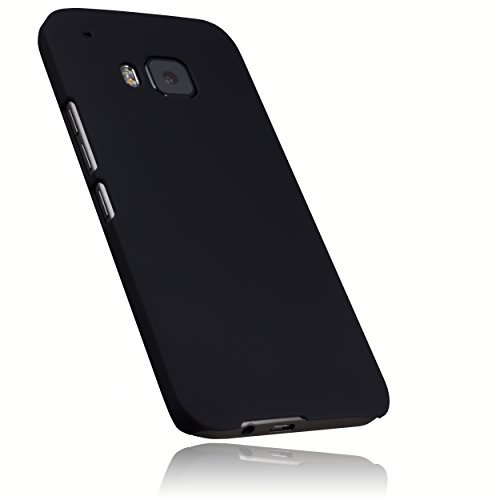 mumbi Hülle kompatibel mit HTC One M9 Handy Hard Case Handyhülle, schwarz