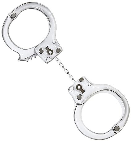 Widmann 04838 - Aufblasbare gigantische Handschellen, 150 cm, Junggesellenabschied, Hen Party, Polizei, Motto-Party, Karneval