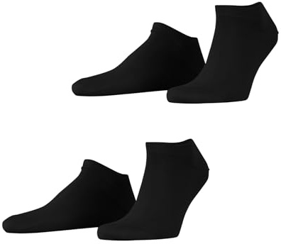 ESPRIT Herren Basic Uni 2-Pack Sneakersocken Baumwolle atmungsaktiv
