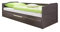 TiCAA Einzelbett Sofabett Funktionsbett, Melinda mit Zusatzbett für Schlafzimmer, Kinderzimmer Kiefer Massivholz Bettgestell 90 x 200 cm