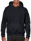 GILDAN Herren Adult 50/50 Cotton/Poly. Hooded Sweat Sweatshirt, Schwarz (Black), Small (Herstellergröße: S)