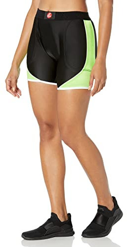 Cramer donna Crossover softball Sliding shorts W/imbottitura in schiuma Black/Lime Green XX-Large