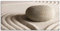 ARTland Wanddeko Glasbilder Wandbild Glas Bild einteilig 60x30 cm Querformat Zen Steine Sand Entspannung Strand Maritim S6BH