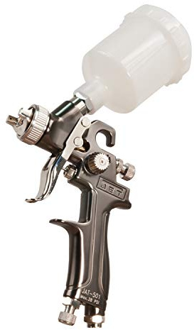 JET Pneumatic Mini HVLP Spray Gun, 1mm Nozzle, 125cc Cup (Model JAT-501)