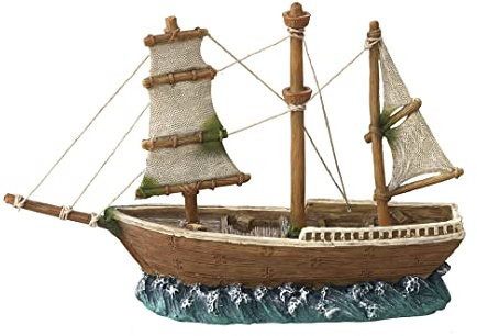 Europet Bernina 234-426579 Aquariumdekoration Aqua Della Segelschiff, 23 x 6.5 x 15 cm