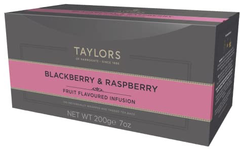 Taylors of Harrogate BlackBerry and Raspberry Enveloped Tea Pack 100s