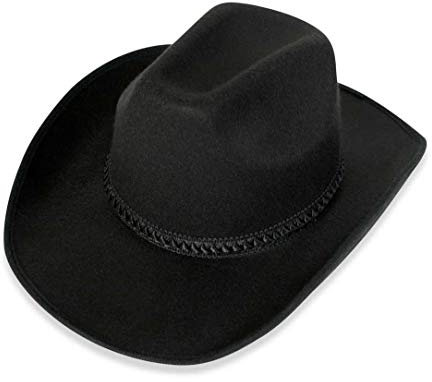 Cowboyhut schwarz, Karneval, Fasching, Mottoparty Gr. 58cm