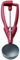 STÖCKEL 040360 Eisportionierer 1/060L - Durchmesser 40 mm - aus Edelstahl mit Kunststoffgriff - Rot