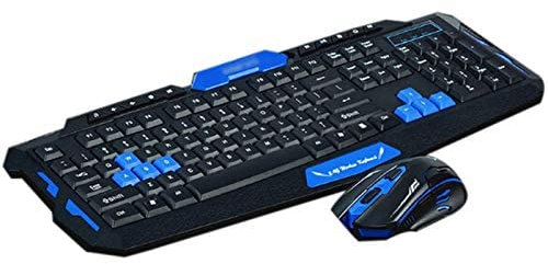 BW Clavier QWERTY sans fil avec trackball, internet et raccourcis médias pour PC et Mac