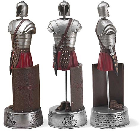 Dicksons Full Armor of God Soldier Ephesians 6 Scripture 12 Inch Resin Stone Tabletop Figurine