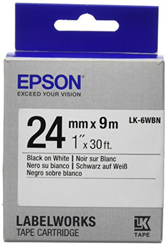 Epson C53S656006 Standard Label Work Tape Cartridge, Black (235K950)