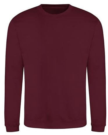 AWDis Herren Sweat Sweatshirt, Rot (Burgundy BUR), XL