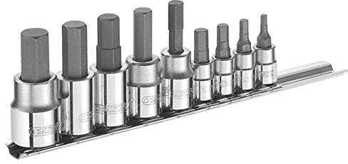 Britool E034802B Hex Bit Socket Set with 1/4 and 3/8-inch Mixed Drive (13 Pieces)