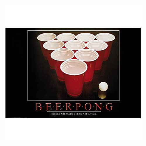 Close Up Beer Pong Poster (91,5cm x 61cm) + Ü-Poster