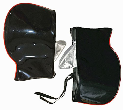 MOTORG Handlebar Hand Muffs Warmer Winter Motorcycle Scooter Bike Compatible with YAMAHA SUZUKI HONDA (Black)