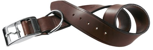Ferplast 75130958 Hundehalsband VIP C15/35, aus Leder, Breite: 1,5 cm, Halsumfang: 27-35 cm, braun