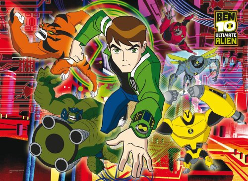 Clementoni Puzzle Ben 10 Zehn Super Farbe 104 teilig 27803 Spiel für Förderung Motorik für ab 6 Jahre und vor