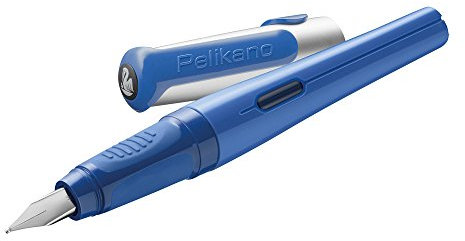Pelikan 958629 Pelikano Füllhalter Feder M für Rechtshänder, blau