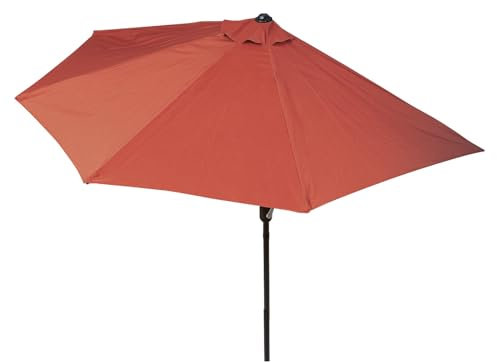 EASYmaxx - Sombrilla, Terracota, semicircular