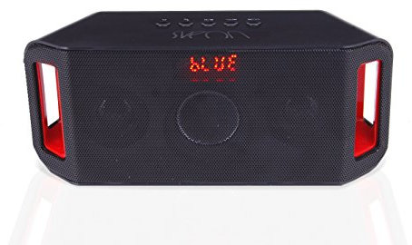 Sveon SON36_01 Bluetooth-Lautsprecher mit USB/MicroSD, MP3-Player und Radio, Schwarz