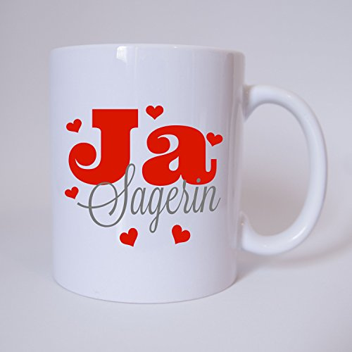 Ja Sagerin - Hochzeit - Tasse - Geschenk - Kaffeetasse - Tasse mit Spruch