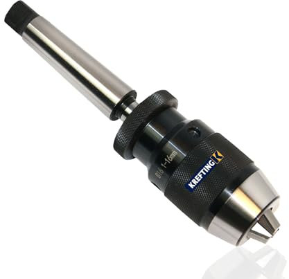 Bohrfutter Schnellspannbohrfutter B16 3-16 mm + MK4 Kegeldorn mit Austreiblappen Präzisionsbohrfutter KREFTING TOOLING