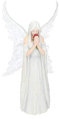 Nemesis Now B2798G6 Love Remains Anne Stokes Figurine 26cm White, Resin
