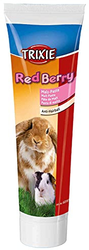 Trixie Malz Paste Red Berry | 100 g | Ergänzungsfuttermittel für Kaninchen & Kleinnager | Mit 70 % Malz & 12 % Frucht | Als Leckerli oder zur Verfeinerung des Hauptfutters
