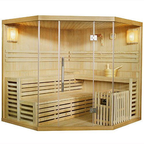 Traditionnel sauna finlandais espoo/200 x 200 cm - 8 kW