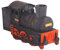 Dampfende Räucherlokomotive in schwarz aus Holz Original Erzgebirge