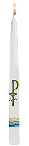 Baptism By Water and the Holy Spirit Taper Candles - 24 Per Order