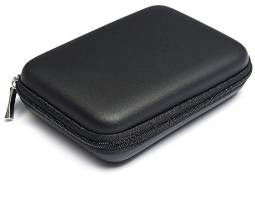 Hangqiao Multifonctions etui Sac Housse Pochette Case rigide pour disque durs externes portables 2,5 pouces anti-choc l'eau - Noir