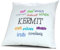 digital print Kopfkissen mit Namen Kermit - Motiv Positive Eigenschaften, 40 cm, 100% Baumwolle, Kuschelkissen, Liebeskissen, Namenskissen, Geschenkidee, Deko