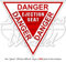 Vinyl-Aufkleber, Motiv: Danger Ejection Seat USAF, Martin Baker, 120 mm