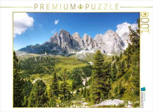 CALVENDO Puzzle Geisler Spitzen Südwände von der Cisles Alpe - Gröden | 1000 Teile Lege-Größe 64 x 48 cm Foto-Puzzle für glückliche Stunden