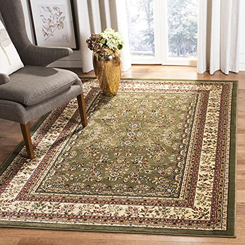 SAFAVIEH Lyndhurst Collection Area Rug - 3'3 x 5'3, Sage & Ivory, Traditional Oriental Design, Non-Shedding & Easy to Clean, Ideal for Living Room, Bedroom, Dining Space (LNH331C)