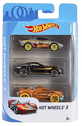 Hot Wheels 3 3er Set mit 3 verschiedenen Autos K5904