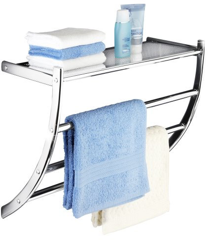 WENKO Handtuchhalter mit Ablage
