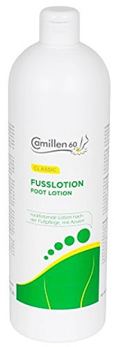 Fussbalsam Camillen 60, Fußlotion Balsam mit Kamillenöl, Azulen, Kampfer, Nachfüll, 1000 ml