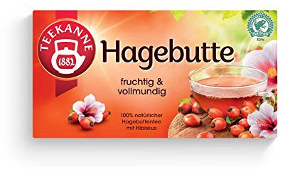 Teekanne Hagebutte 50 Beutel, 12er Pack (12 x 175 g)