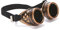 DEGUISE TOI VEGAOO - Steampunk Pilotenbrille für Erwachsene - Brille - Einheitsgröße - Braun - Accessoires - Kunststoff - Halloween-Carnaval