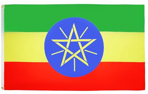 BANDIERA ETIOPIA 90x60cm - BANDIERA ETIOPE 60 x 90 cm - AZ FLAG