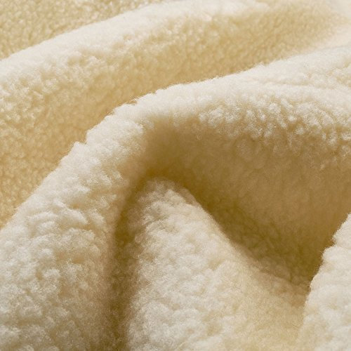 www.aktivstoffe.de Thermo Lammfell Plus mit Wollanteil - mit Webrücken, extra dick, wärmend - Stoff - Meterware