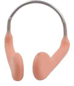 sourcing map Natation Natation Sport Unisexe Eau Protecteur Pince-Nez Silicone Beige